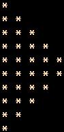 Using for loop create this pattern