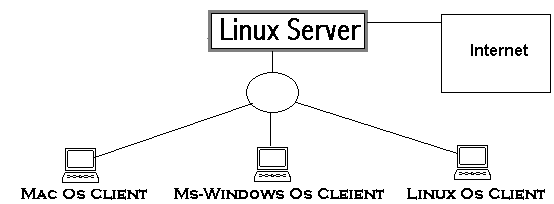 Linux Server Connected to Internet